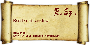 Reile Szandra névjegykártya